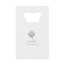 セントパトリックの日検疫お祝い2021 クレジットカード栓抜き