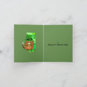 セントパトリックの日猫を飲むビール カード (内部)
