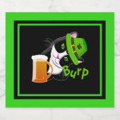 セントパトリックの日猫 ビールラベル (シングルラベル)