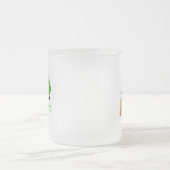 セントパトリックの日猫 フロストグラスマグカップ (中央)