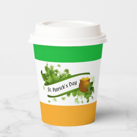 セントパトリックの日紙カップ 紙コップ (左)