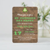 セントパトリックの日素朴パーティの招待状 招待状 (スタンド正面)