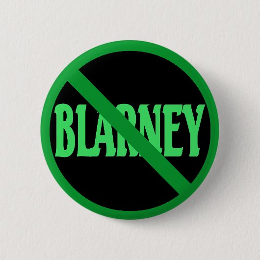 セントパトリックの日許可されるBlarney無し 缶バッジ (正面)