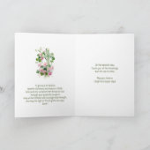 セントパトリックの日誕生日バラセルティッククロス カード (内部)