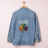 セントパトリックの日野球ラッキークローバーヤーンアート デニムジャケット (ハンガー)