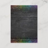 セントパトリックの日金ゴールドレインボークローバーベビーシャワー エンクロージャーカード (裏面)