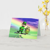 セントパトリックの日金ゴールド熱 カード (黄色い花)