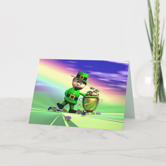 セントパトリックの日金ゴールド熱 カード (正面)