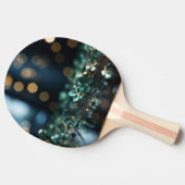 ☘️セントパトリックの日金ゴールド《写真》ぼけ味&クローバー 卓球ラケット (横)