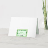 セントパトリックの日魔法シャムロック カード (裏面)