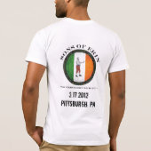 セントパトリックの日2012年-ピッツバーグ、PA Tシャツ (裏面)