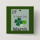 セントパトリックの日2023年3月17日 缶バッジ (正面)