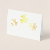 セントパトリックの日3リーフクローバーズホリデー 箔カード (正面)