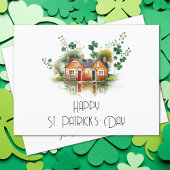 セントパトリックの日4リーフクローバーハウスリアルティ ポストカード