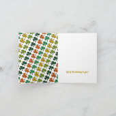 セントパトリックの日、アイルランドのレプレシャン カード (内部)