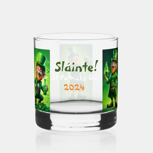セントパトリックの日 ウイスキーグラス (正面)
