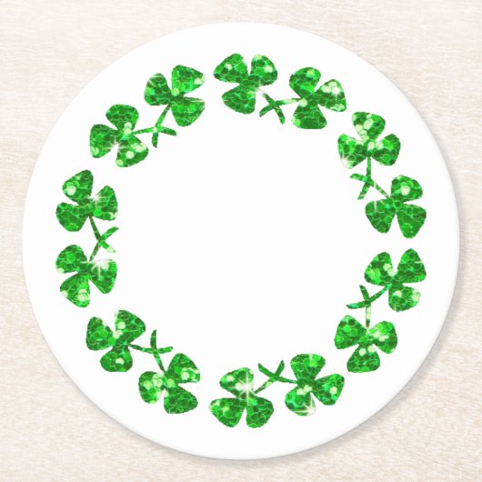 セントパトリックの日 ラウンドペーパーコースター (正面)