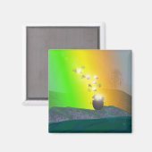 セントパトリックの日 – レインボー金ゴールド マグネット (正面/裏面)