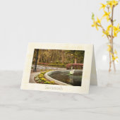 セントパトリックの日- Forsythの噴水、サバンナ、GA カード (黄色い花)