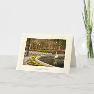 セントパトリックの日- Forsythの噴水、サバンナ、GA カード