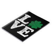 セントパトリックの日LOVEシャムロックアイルランド ノートブック (左側)