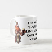 セントパトリックの日TITZマッギーおもしろいノベルティギフト コーヒーマグカップ (正面左)