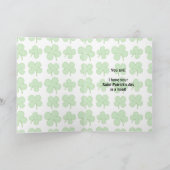 セントパトリックの昼行性のフクロウの挨拶状 カード (内部)