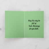 セントパトリックの母とパパ カード (内部)