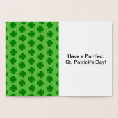 セントパトリックの猫とシャムロックのスケッチ, ZKOA 箔カード (内部)