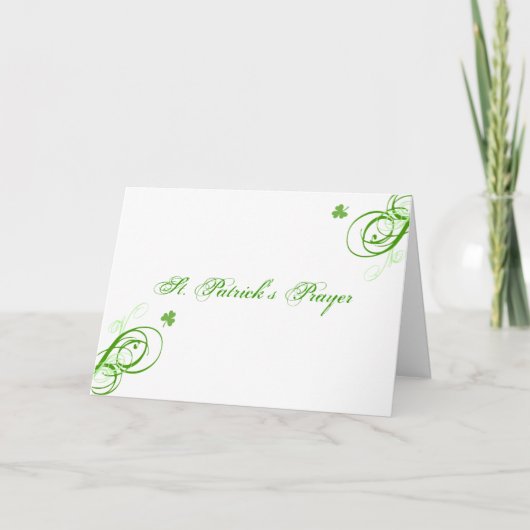 セントパトリックの祈りの言葉カード カード (正面)