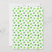 セントパトリックの祝日 | ベビーシャワーは郵便で 招待状 (裏面)