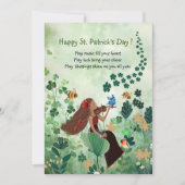 セントパトリックの祝祭日　音楽付きのホリデーカード シーズンカード (正面)