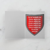 セントパトリックの胸当て祈りの言葉挨拶状 カード (内部)