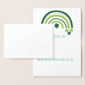 セントパトリックの虹 ハッピー ワンダフル シャムロック 箔カード (ディスプレー)