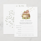 セントパトリックの赤ちゃんシャワー予想ゲーム招待状 招待状 (正面/裏面)