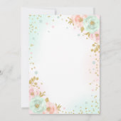 セントパトリックの赤ちゃんシャワー招待状アイリッシュシャワー 招待状 (裏面)