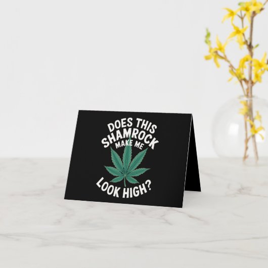 セントパトリックの面白いパーティー for Guys 大パレード カード (黄色い花)