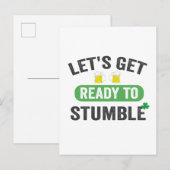 セントパトリックの飲み会で大失敗しようぜ! インビテーションポストカード (正面/裏面)