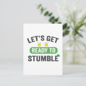 セントパトリックの飲み会で大失敗しようぜ! インビテーションポストカード (スタンド正面)