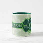 セントパトリックの`の素晴らしいCraicの」シャムロックのグランジなマグ ツートーンマグカップ (中央)