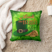 セントパトリックの – "アイルランドの運" – シャムロック クッション (ブランケット)