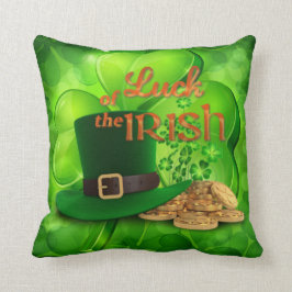 セントパトリックの – "アイルランドの運" – シャムロック クッション