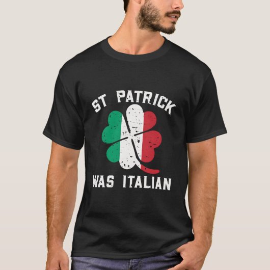 セントパトリックはイタリアンSt patricks day Tシャツ (正面)