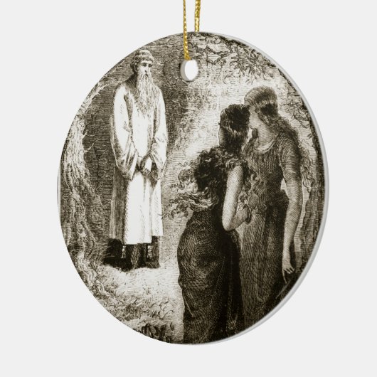 セントパトリックはFochlutの木のヴァージンによって会いました、 セラミックオーナメント (左)