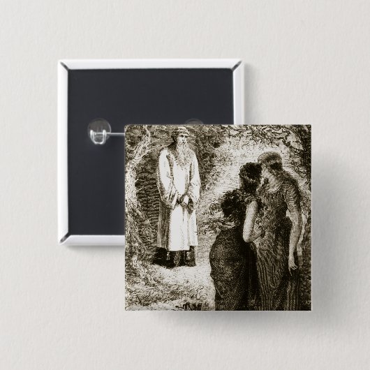 セントパトリックはFochlutの木のヴァージンによって会いました、 缶バッジ (正面&裏面)