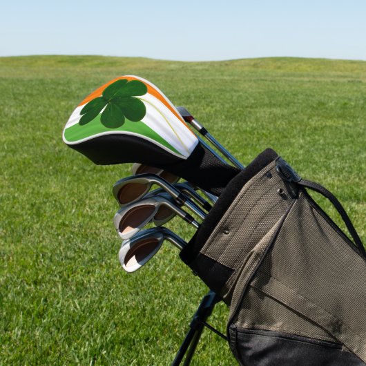 セントパトリックアイルランドのシャムロックのクローバーのアイルランド人の旗 ゴルフヘッドカバー (インサイチュ)