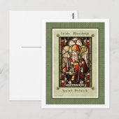 セントパトリックアイルランド恵みデジタルアートポストカード ポストカード (正面/裏面)