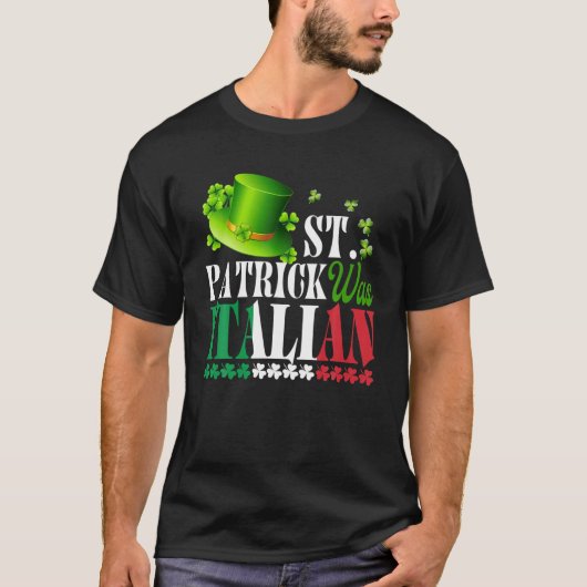 セントパトリックイタリアンワスセントパトリックデイハットクローバー Tシャツ (正面)