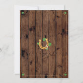 セントパトリックスの日1st誕生日パーティの招待状ワン 招待状 (裏面)