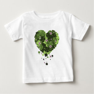 セントパトリックスクローバーハート ベビーTシャツ